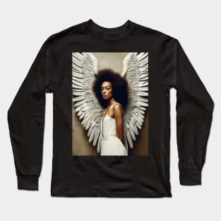 White Ebony Angel Wings 2024 Long Sleeve T-Shirt